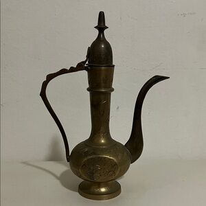 Vintage Elegant Brass Ewer
